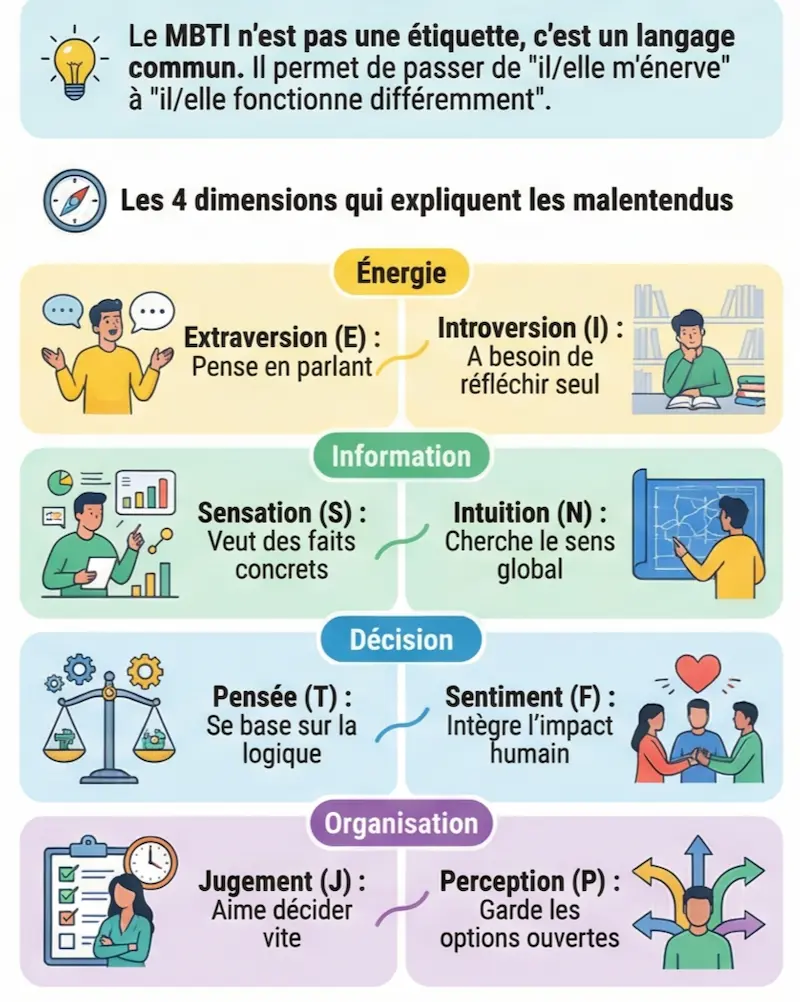 Comment le MBTI aide à apaiser les tensions entre collaborateurs qui ne se supportent plus